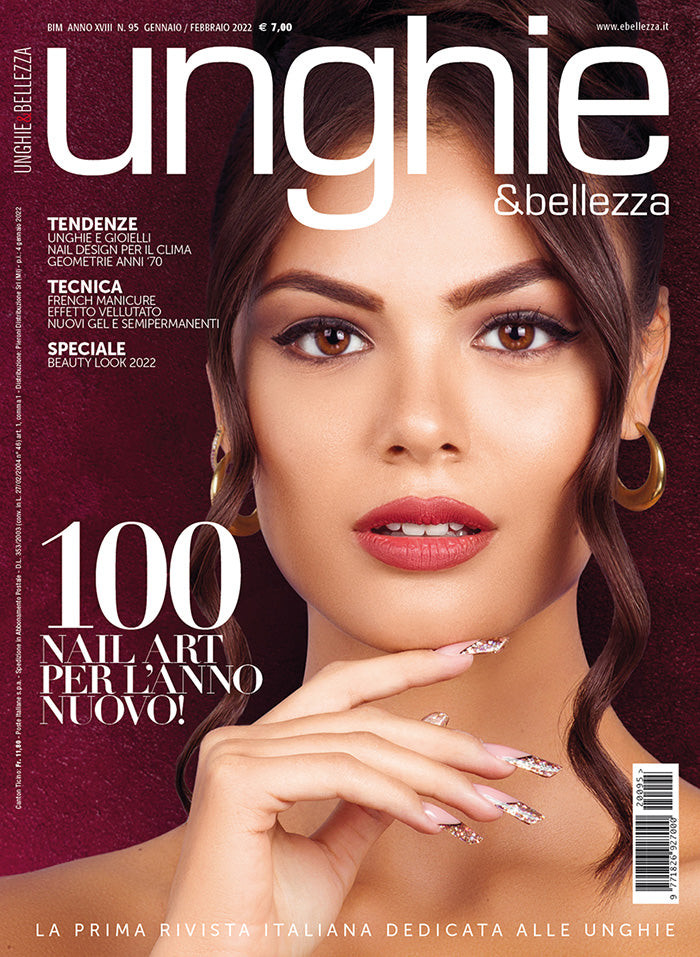  featured on the Unghie & Bellezza cover from January 2022