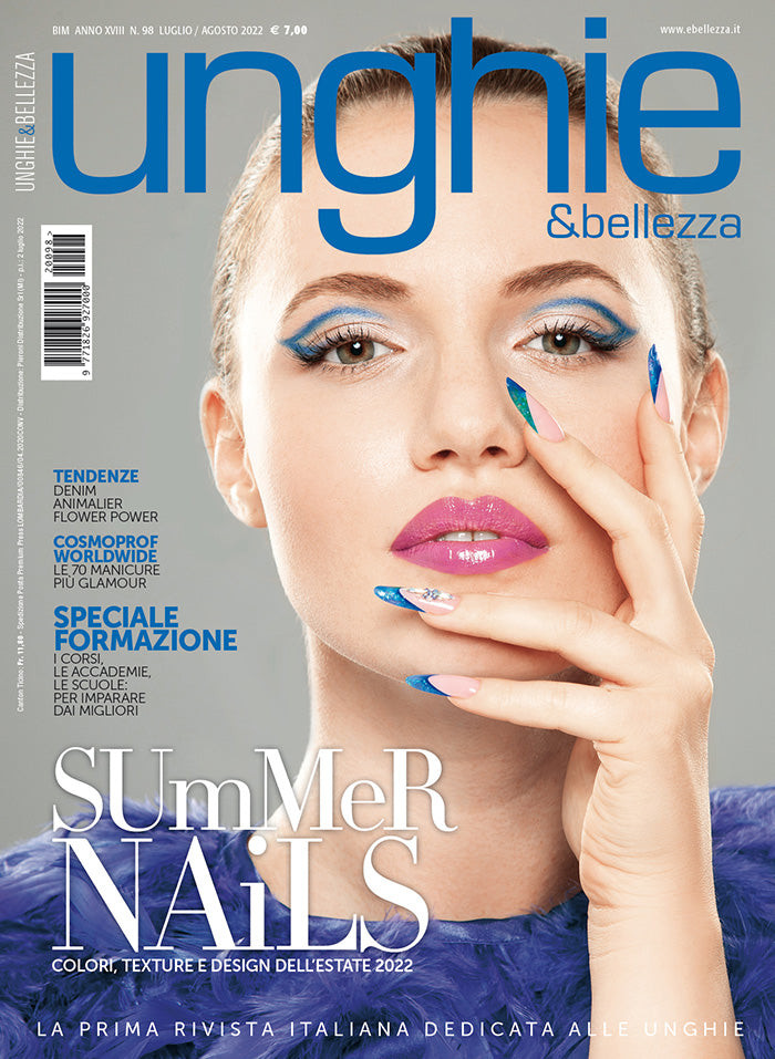  featured on the Unghie & Bellezza cover from July 2022