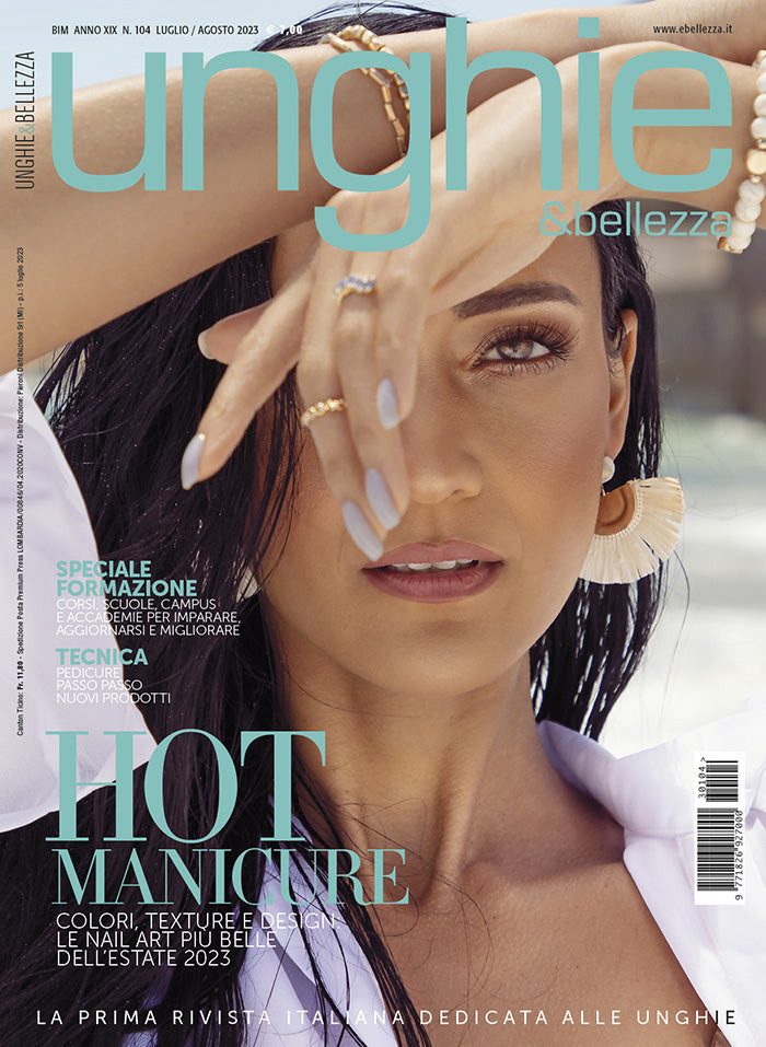  featured on the Unghie & Bellezza cover from July 2023