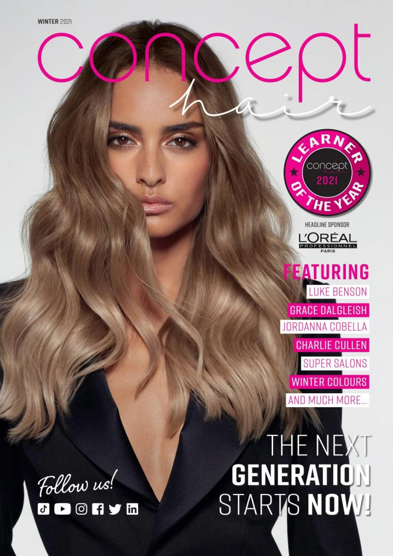  featured on the Concept Hair cover from December 2021