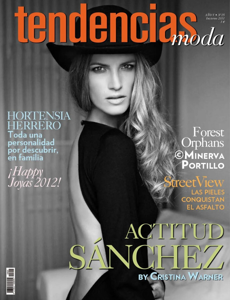 Laura Sanchez featured on the Tendencias Moda cover from December 2011