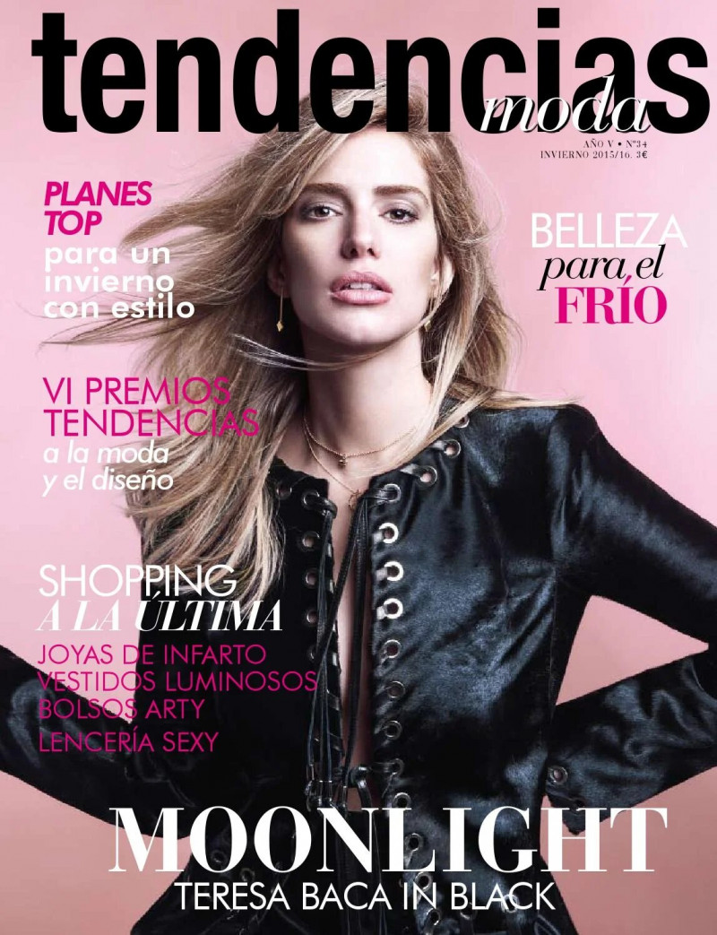 Teresa Astolfi featured on the Tendencias Moda cover from December 2015