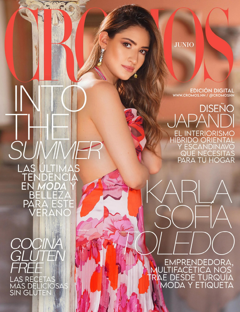 Karla Sofia Toledo featured on the Cromos Honduras cover from June 2023