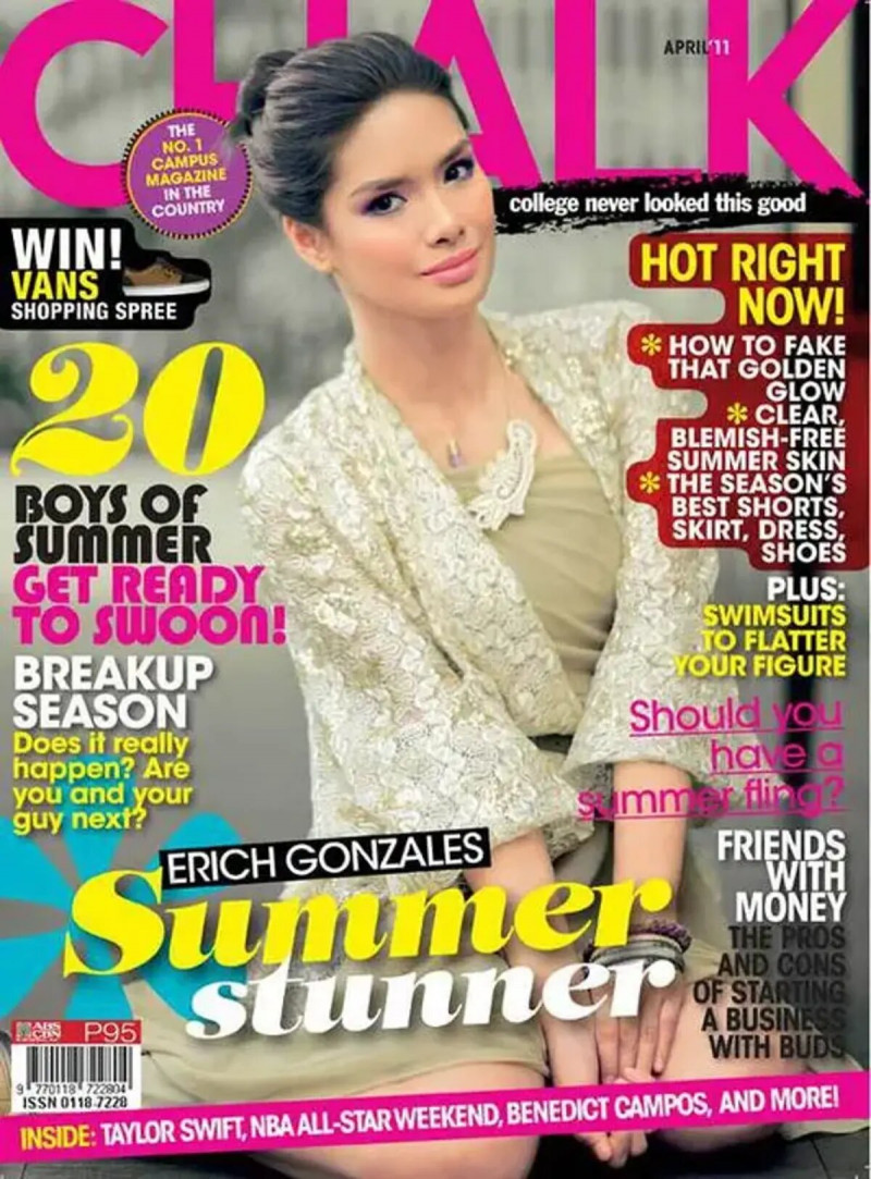 Erich Gonzales featured on the Chalk cover from April 2011
