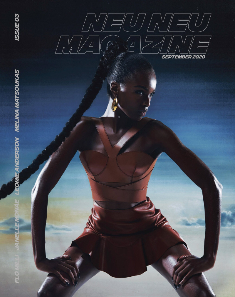 Leomie Anderson featured on the NEU NEU Magazine cover from September 2020