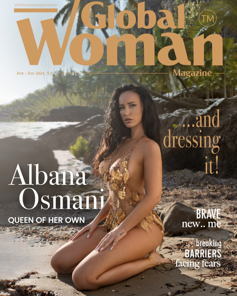 Albana Osmani featured on the Global Woman Albania cover from June 2024