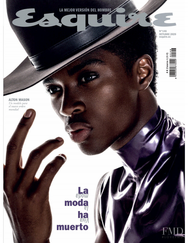Alton Mason featured on the Esquire Spain cover from October 2020