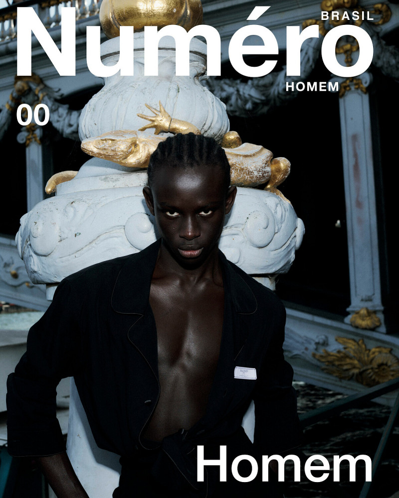 Baye Mor Seye featured on the Numéro Homem Brazil cover from August 2023