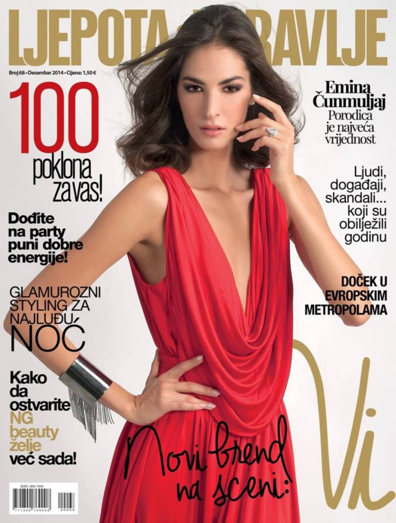 Emina Cunmulaj featured on the Ljepota & Zdravlje Montenegro cover from December 2014