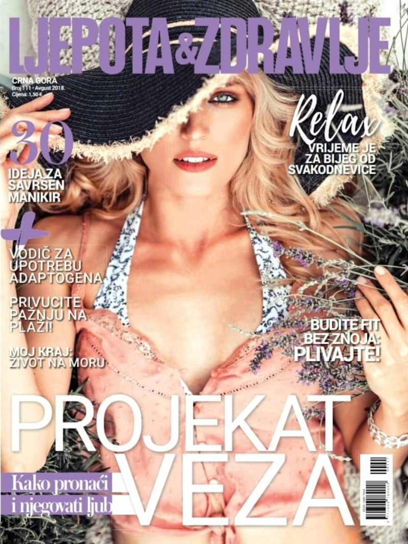  featured on the Ljepota & Zdravlje Montenegro cover from August 2018