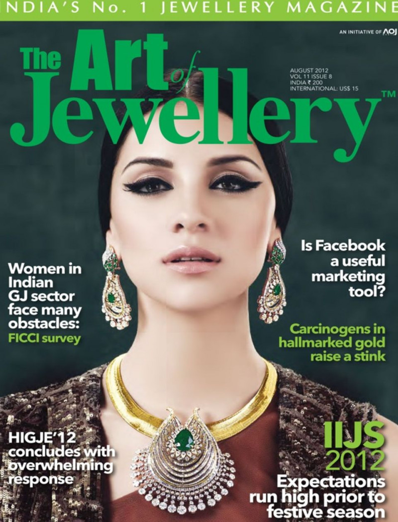  featured on the The Art of Jewellery cover from August 2012