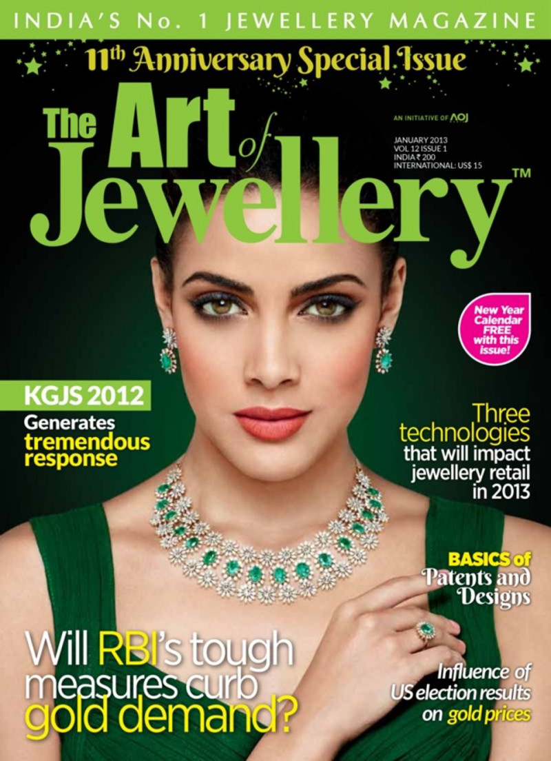  featured on the The Art of Jewellery cover from January 2013