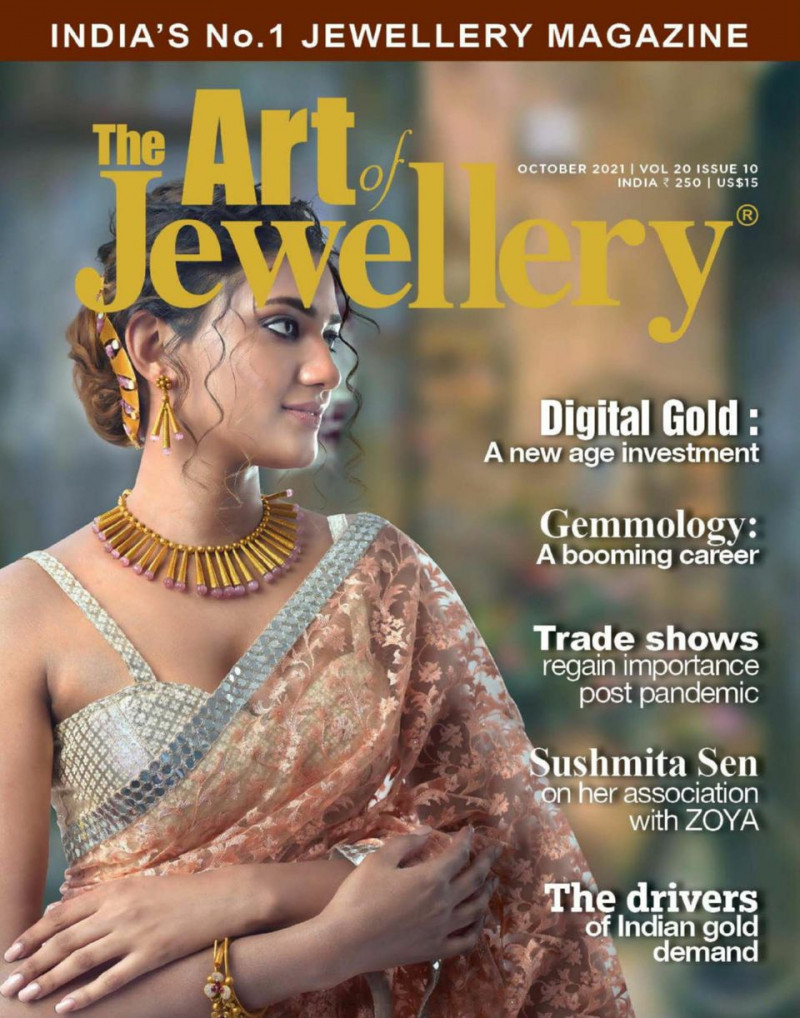  featured on the The Art of Jewellery cover from October 2021