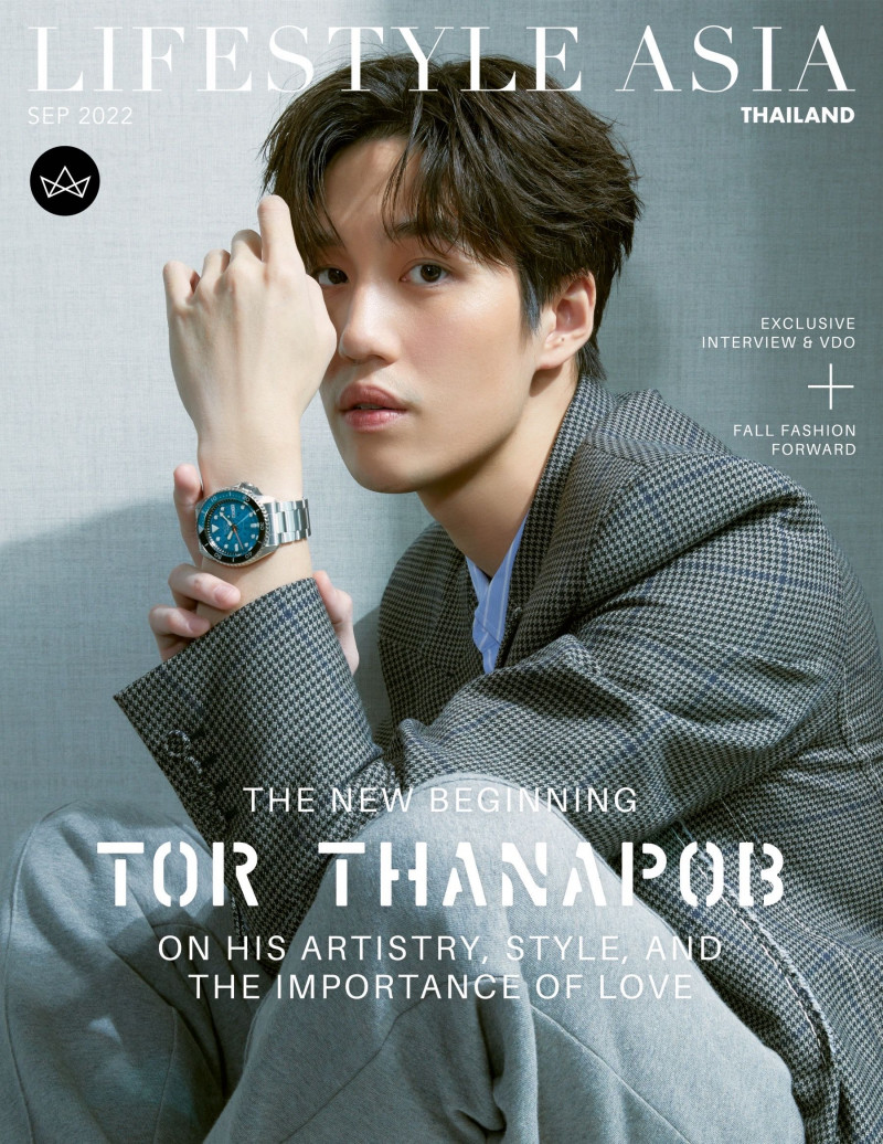 Tor Thanapob featured on the Lifestyle Asia Thailand cover from September 2022