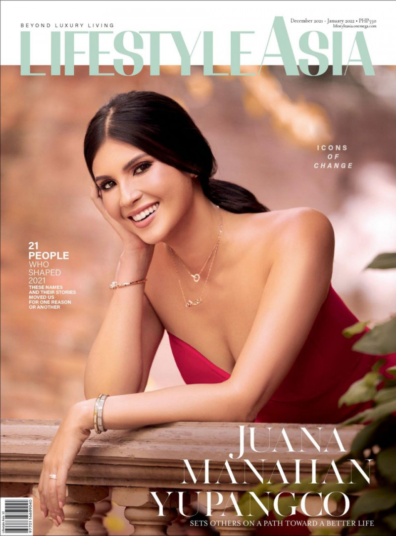 Juana Manahan Yupangco featured on the Lifestyle Asia Philippines cover from December 2021