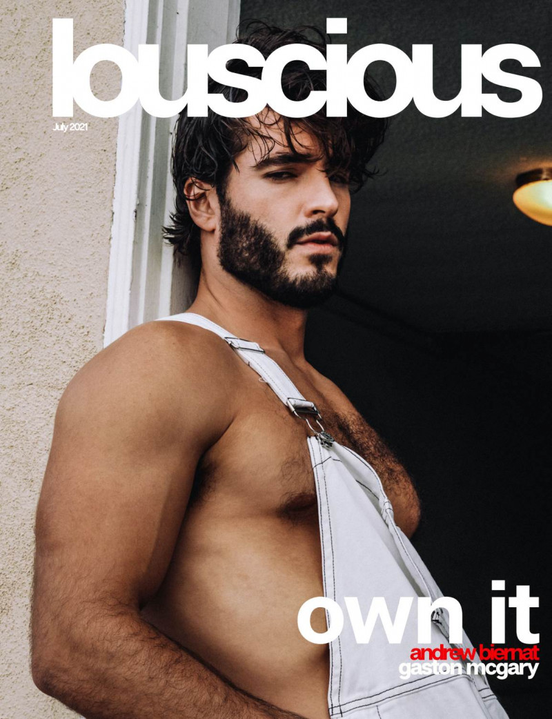 Andrew Biernat featured on the Louscious Homme cover from July 2021