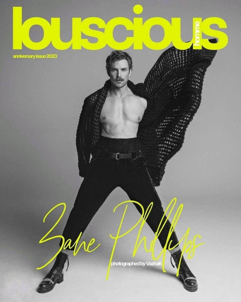 Zane Phillips featured on the Louscious Homme cover from November 2023