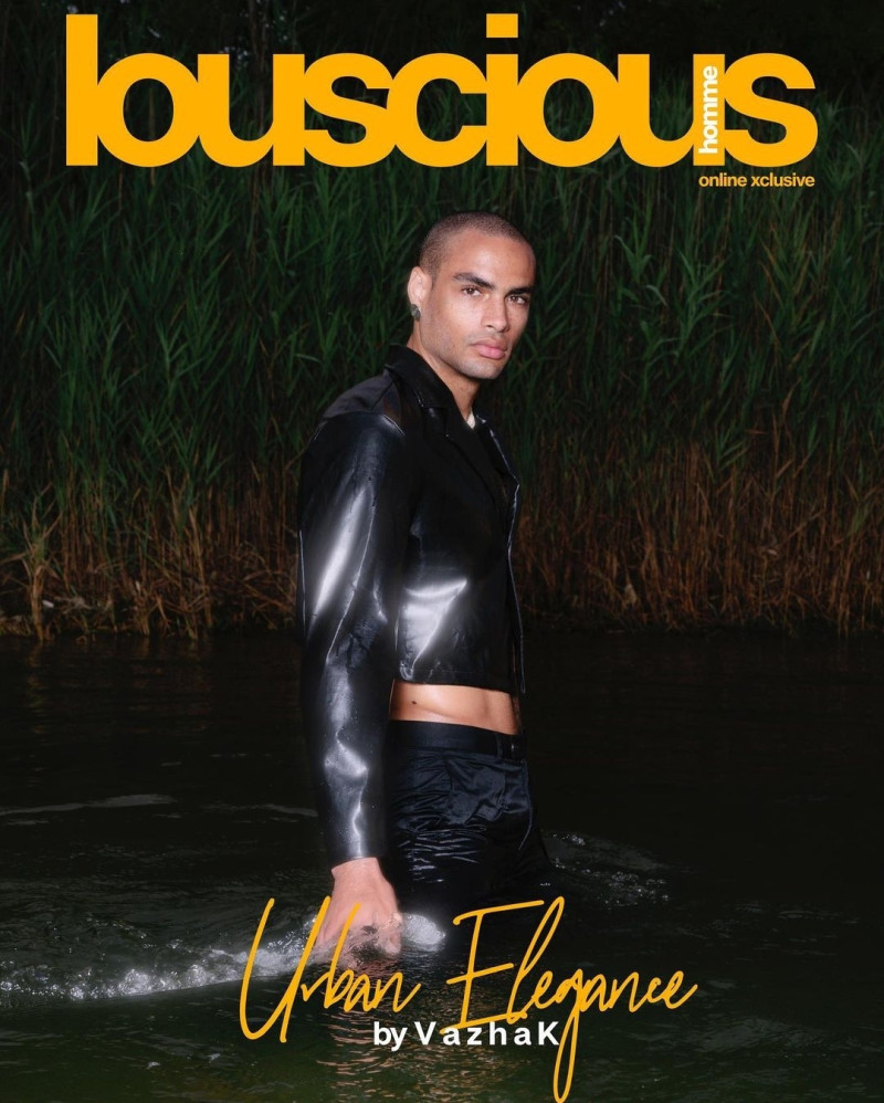 Gael Carmans featured on the Louscious Homme cover from October 2023