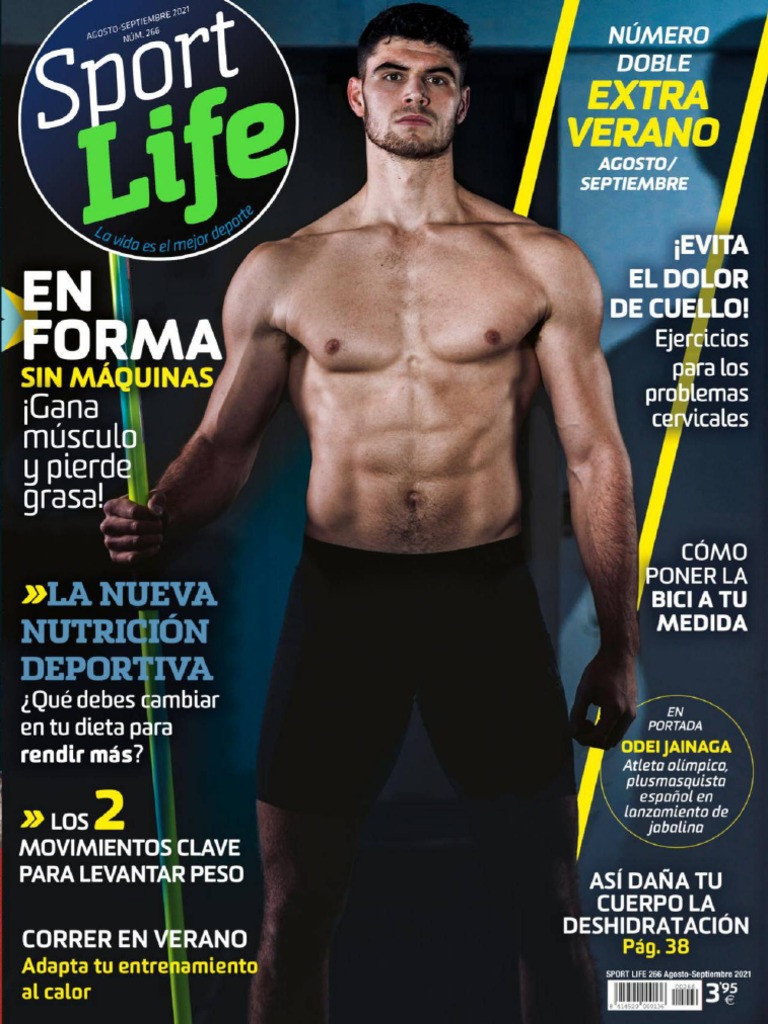 Odei Jainaga featured on the Sport Life cover from August 2021