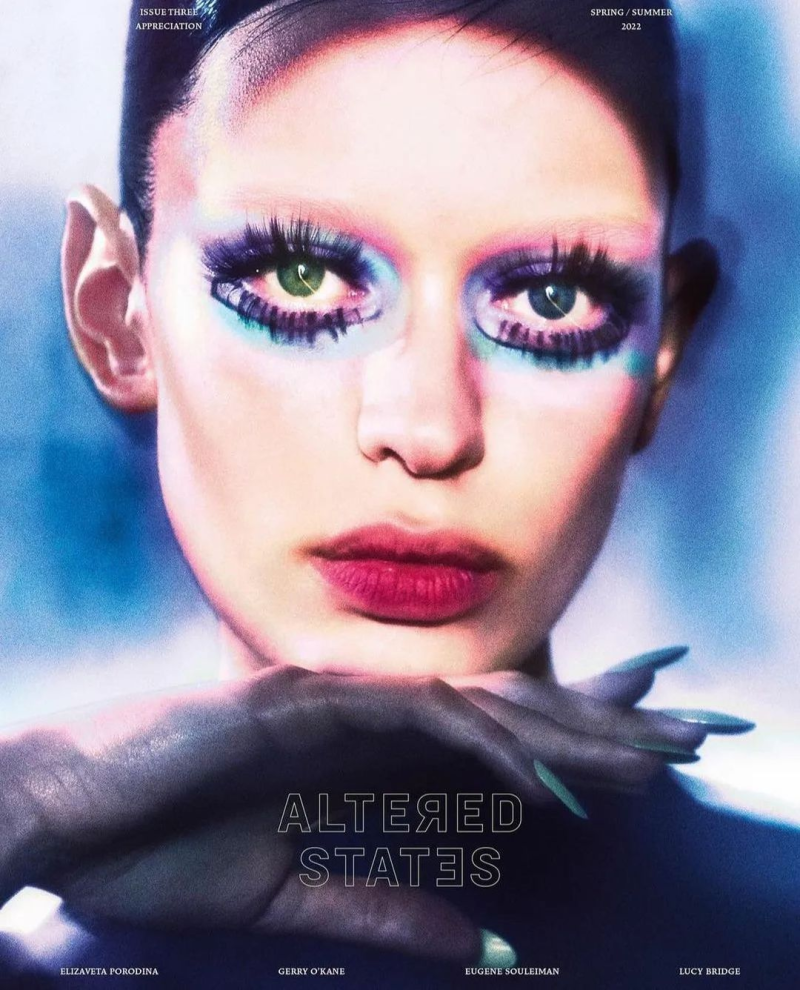 Maria Keidj featured on the Altered States cover from February 2022