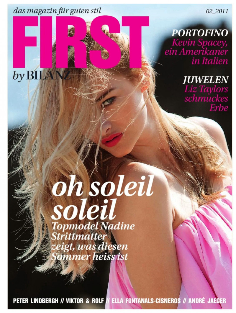 Nadine Strittmatter featured on the FIRST by Bilanz cover from May 2011