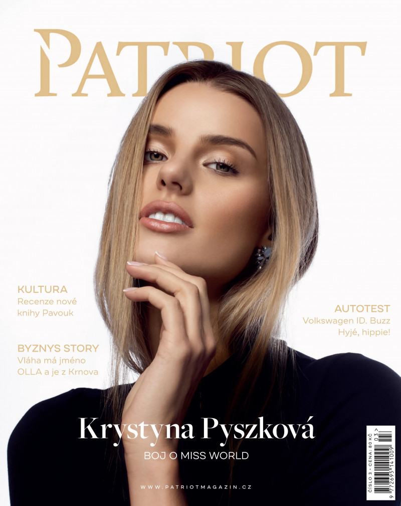 Krystyna Pyszkova featured on the Patriot cover from April 2023