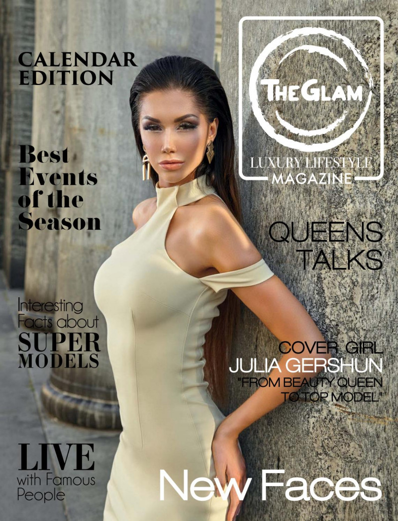 Julia Gershun featured on the The Glam - Luxury Lifestyle Magazine cover from July 2017