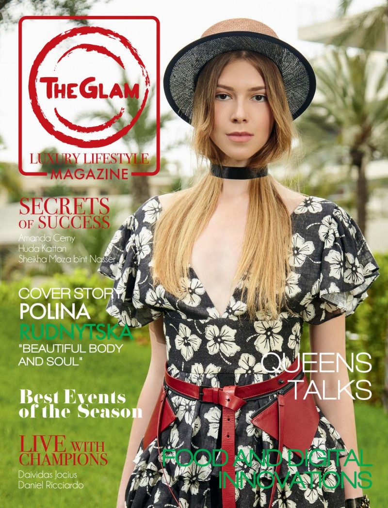 Polina Rudnytska featured on the The Glam - Luxury Lifestyle Magazine cover from August 2018