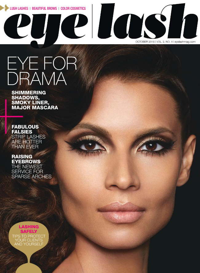  featured on the Eye Lash cover from October 2015