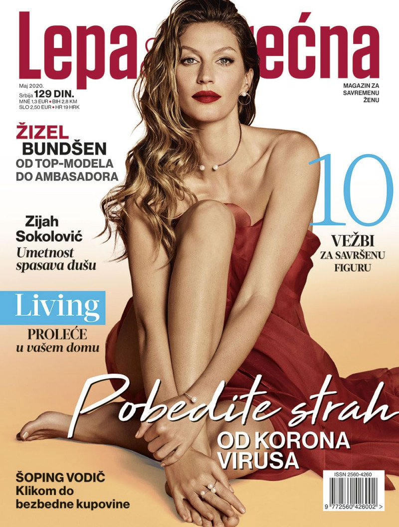 Gisele Bundchen featured on the Lepa & Srecna cover from May 2020