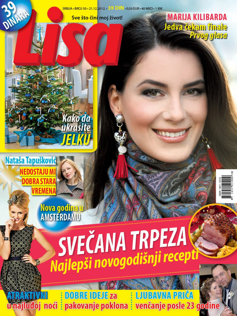 Marija Kilibarda featured on the Lisa Serbia cover from December 2012