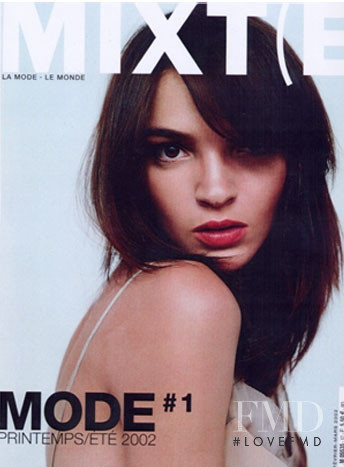 Mariacarla Boscono featured on the Mixte cover from February 2002