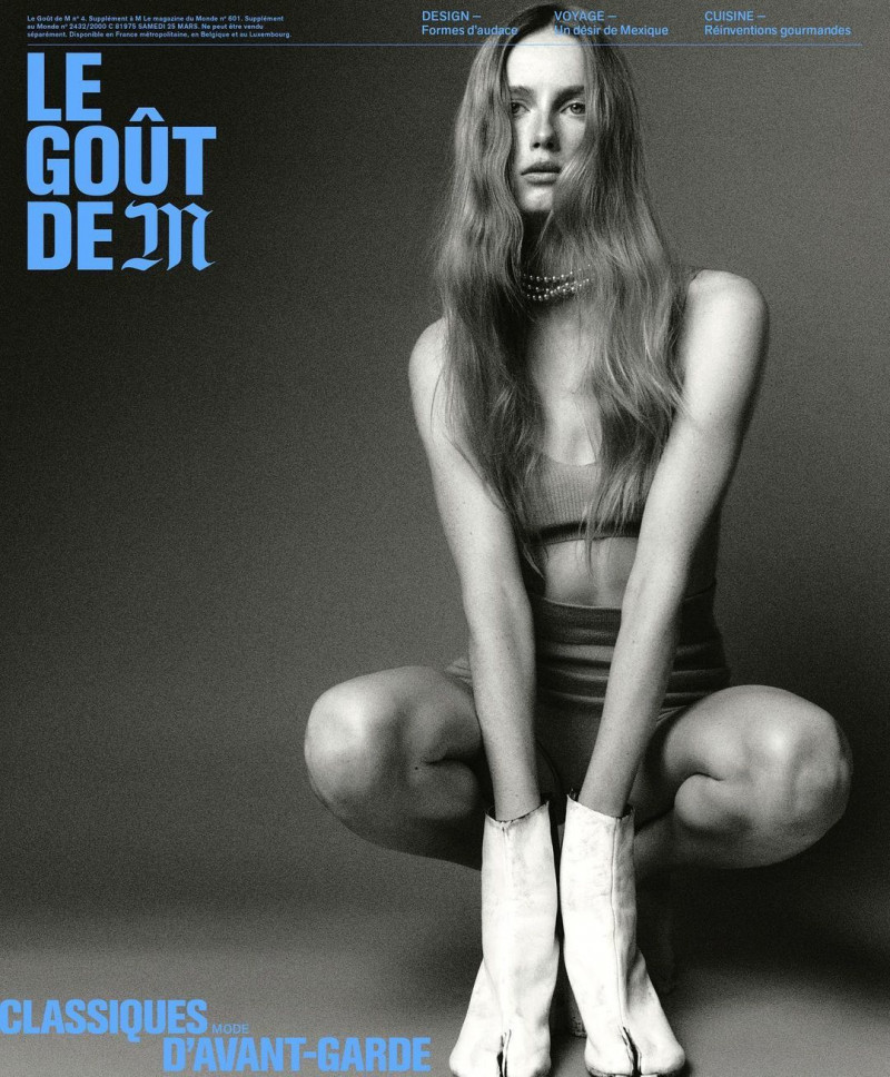 Rianne Van Rompaey featured on the Le Gout de M cover from March 2022