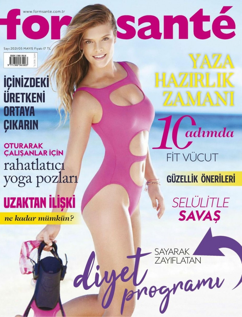 Nina Agdal featured on the Formsante cover from May 2021