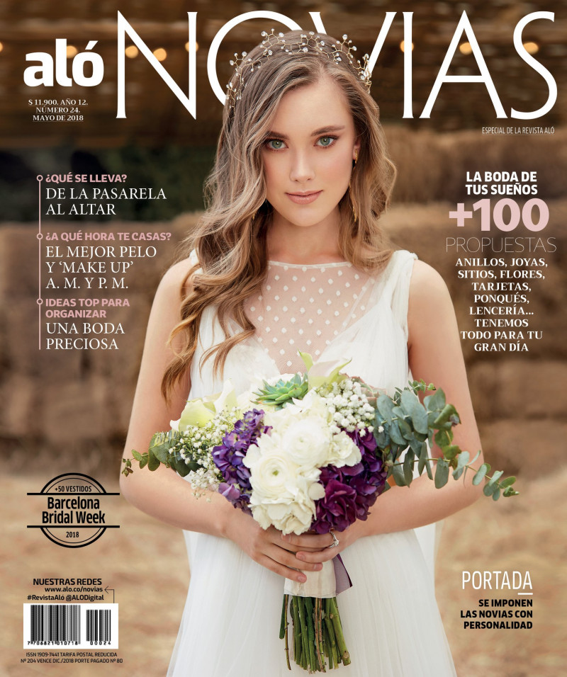 Ray Maff (Raya Grishina) featured on the Revista Aló Novias cover from May 2018