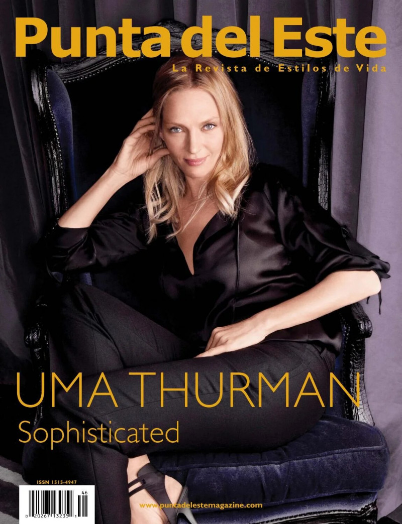 Uma Thurman featured on the Punta Del Este cover from December 2011