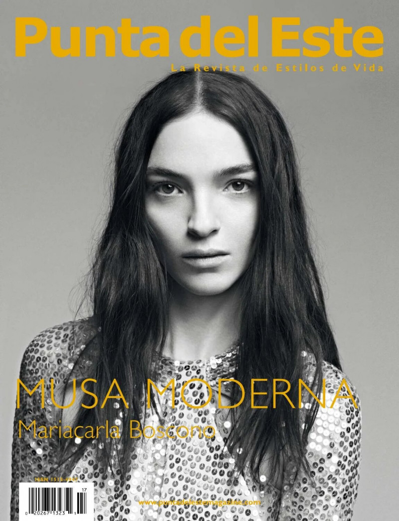 Mariacarla Boscono featured on the Punta Del Este cover from December 2012