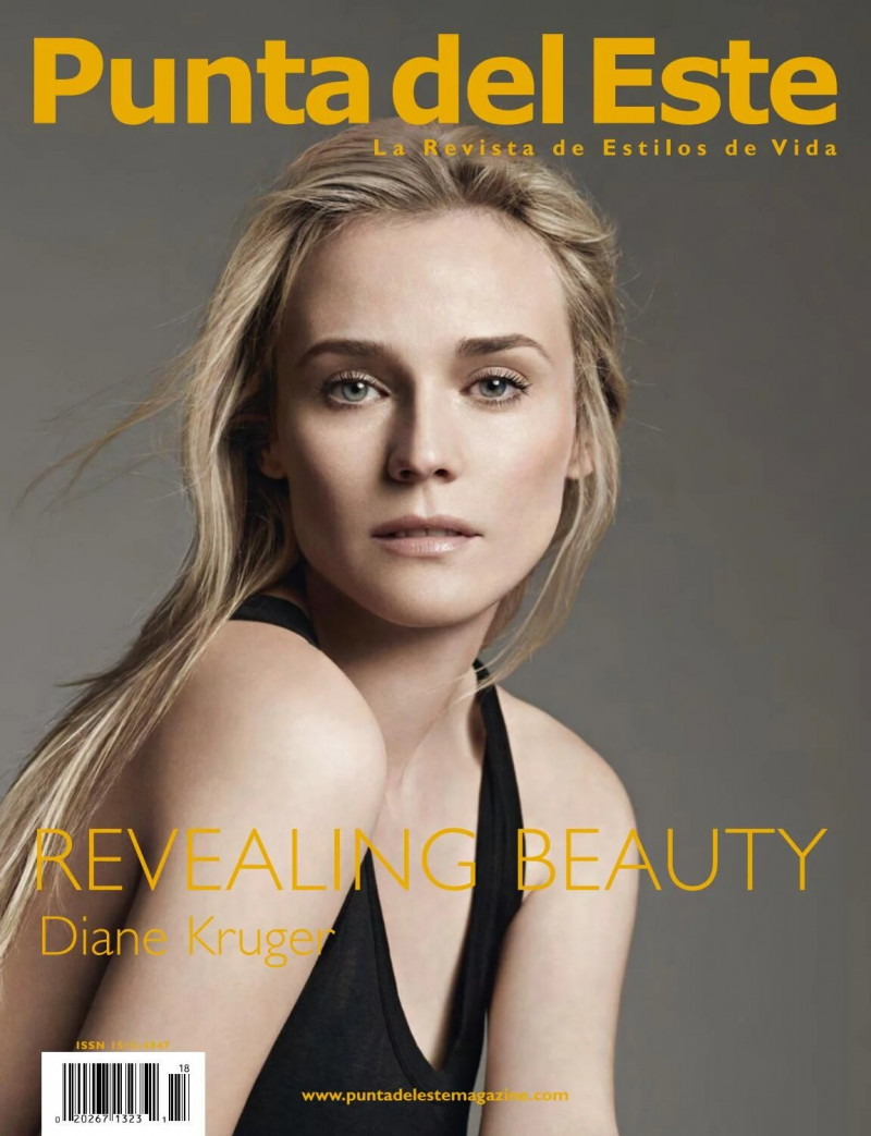 Diane Heidkruger featured on the Punta Del Este cover from December 2013