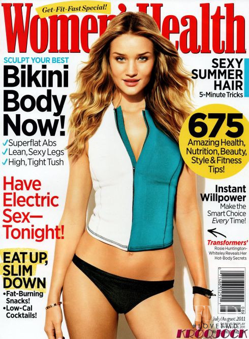 Rosie Huntington-Whiteley featured on the Women\'s Health USA cover from July 2011