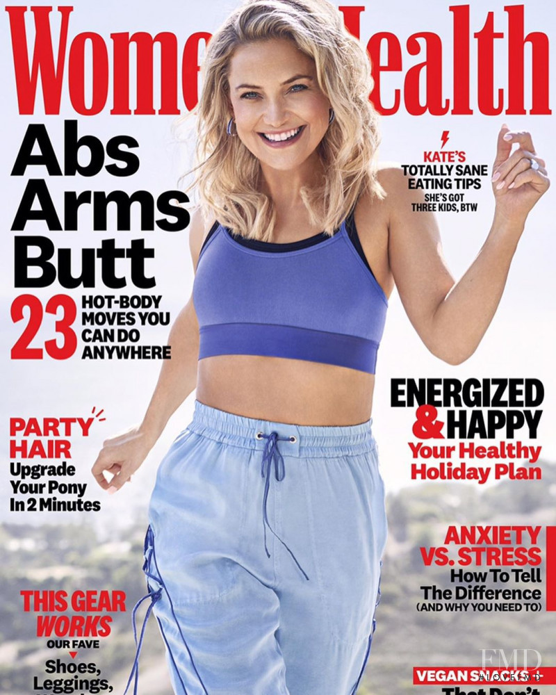 Kate Hudson featured on the Women\'s Health USA cover from December 2019