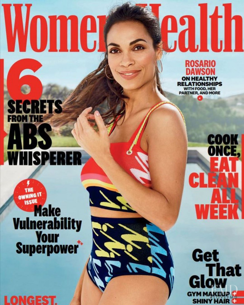 Rosario Dawson featured on the Women\'s Health USA cover from March 2020
