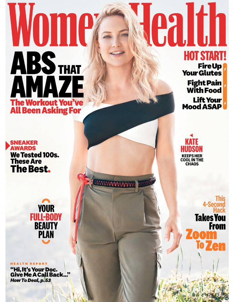 Kate Hudson featured on the Women\'s Health USA cover from April 2021
