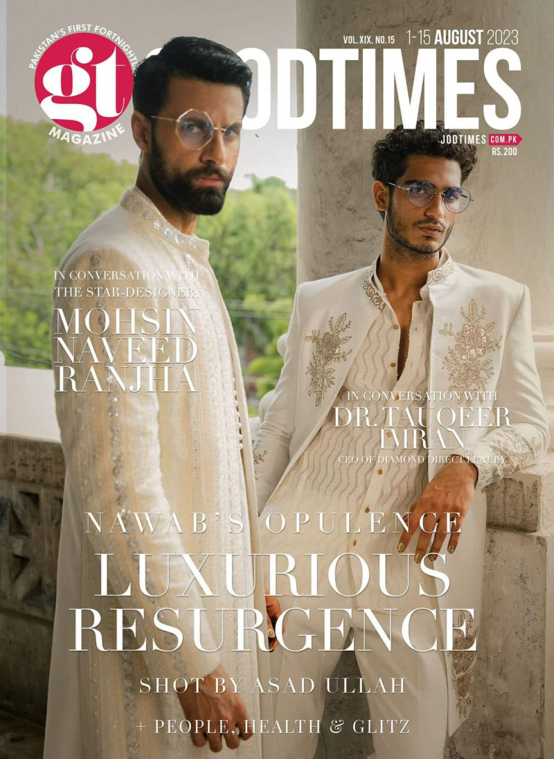Mohsin Naveed Ranjha, Tauqeer Imran featured on the Good Times cover from August 2023