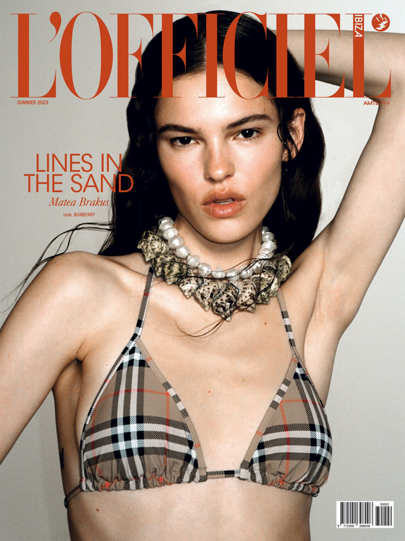 Matea Brakus featured on the L\'Officiel Ibiza cover from June 2023