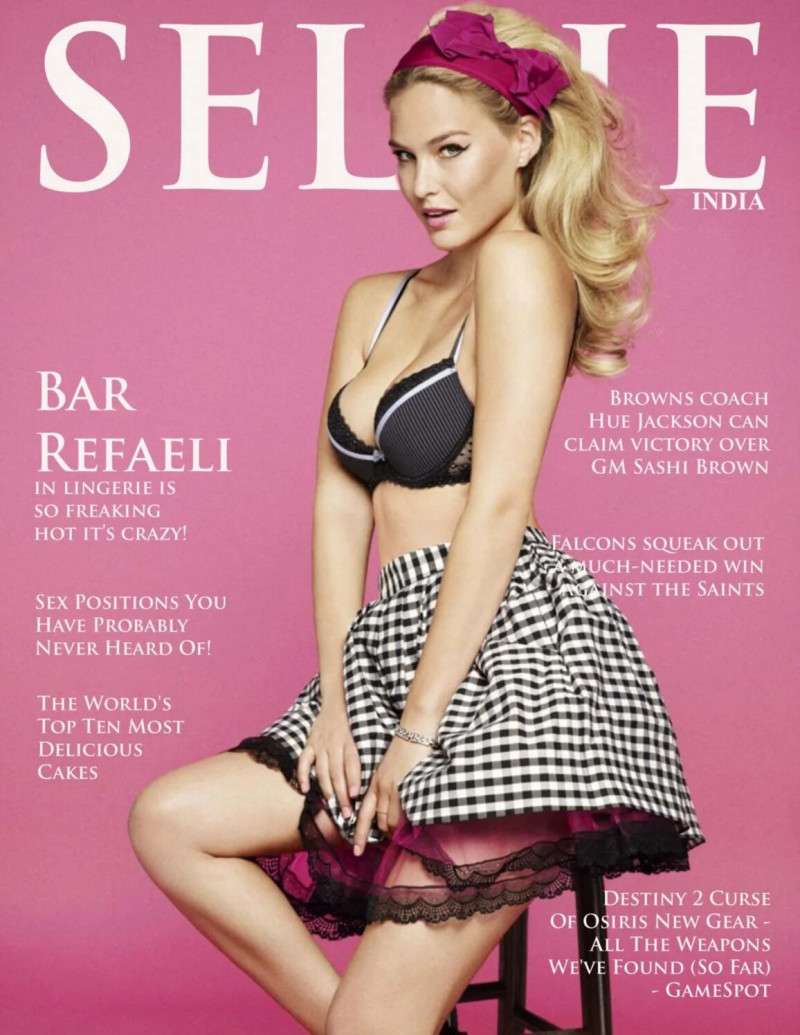 Bar Refaeli featured on the Selfie India cover from January 2020