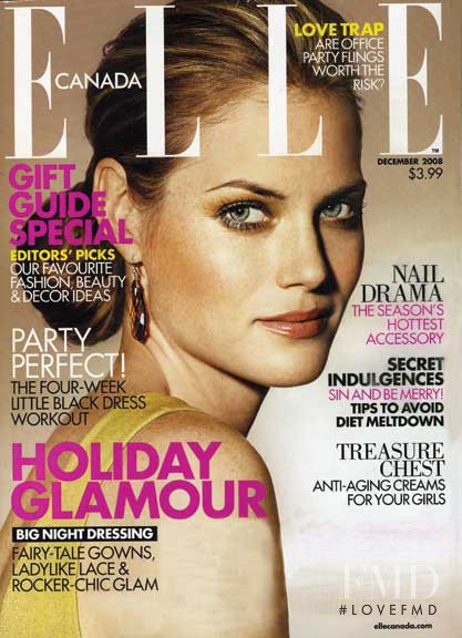 Mini Anden featured on the Elle Canada cover from December 2008