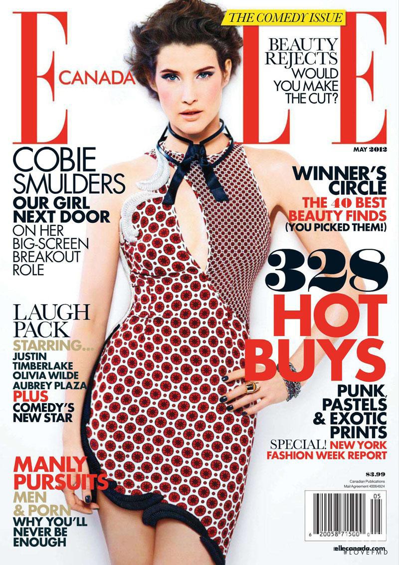 Cobie Smulders featured on the Elle Canada cover from May 2012