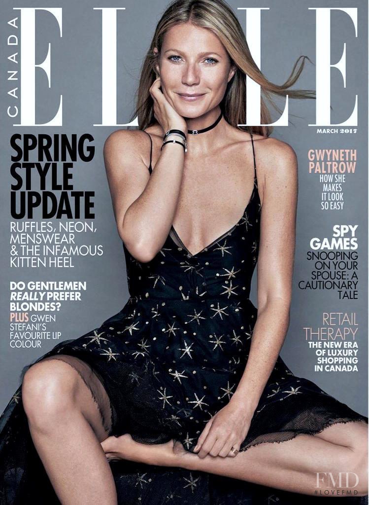 Gwyneth Paltrow featured on the Elle Canada cover from March 2017