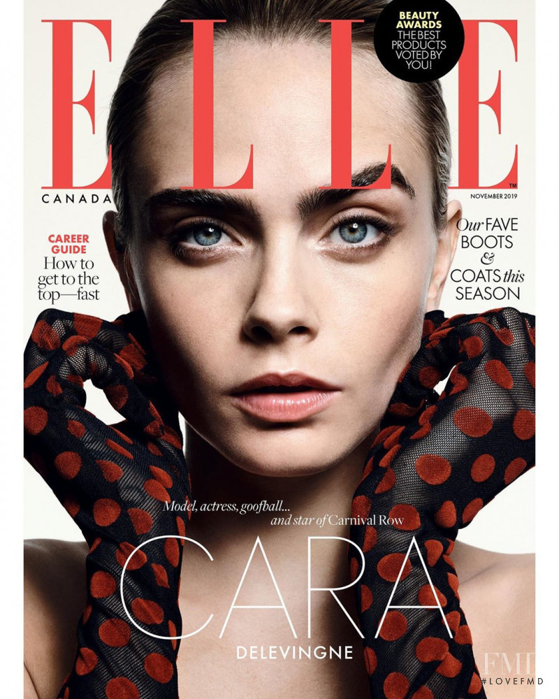  featured on the Elle Canada cover from November 2019