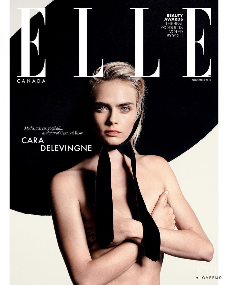  featured on the Elle Canada cover from November 2019